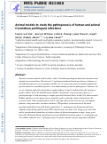 Cover page: Animal models to study the pathogenesis of human and animal Clostridium perfringens infections