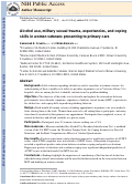 Cover page: Alcohol use, military sexual trauma, expectancies, and coping skills in women veterans presenting to primary care