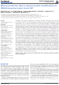 Cover page: Mining proteomic data to expose protein modifications in Methanosarcina mazei strain Gö1.