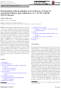 Cover page: Measurements of the production cross section of a Z boson in association with jets in pp collisions at s=13 TeV with the ATLAS detector