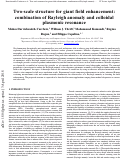 Cover page: Two-Scale Structure for Giant Field Enhancement: Combination of Rayleigh Anomaly and Colloidal Plasmonic Resonance
