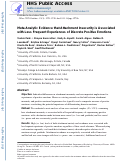 Cover page: Meta-analytic evidence that attachment insecurity is associated with less frequent experiences of discrete positive emotions.