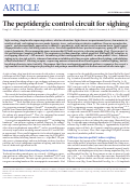 Cover page: The peptidergic control circuit for sighing
