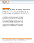 Cover page: Cryo-EM of full-length α-synuclein reveals fibril polymorphs with a common structural kernel