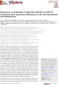 Cover page: Depression in Individuals Coinfected with HIV and HCV Is Associated with Systematic Differences in the Gut Microbiome and Metabolome