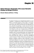 Cover page: Optical Coherence Tomography of the Larynx: Normative Anatomy and Benign Processes