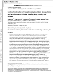 Cover page: Surface Modification of Cisplatin-Complexed Gold Nanoparticles and Its Influence on Colloidal Stability, Drug Loading, and Drug Release