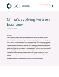 Cover page of China’s Evolving Fortress Economy