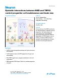 Cover page: Epistatic interactions between NMD and TRP53 control progenitor cell maintenance and brain size