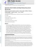 Cover page: Appearance discrimination and binge eating among sexual minority men