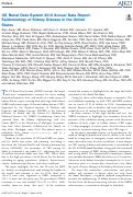 Cover page: US Renal Data System 2018 Annual Data Report Epidemiology of Kidney Disease in the United States