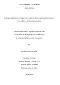 Cover page: Ecological implications of copper-based nanoparticles in aquatic complex matrices: Fate, behavior, and toxicity assessment