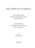 Cover page: High-Tc SQUIDs: Noise and applications