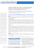 Cover page: Adjuvant Erlotinib Versus Placebo in Patients With Stage IB-IIIA Non–Small-Cell Lung Cancer (RADIANT): A Randomized, Double-Blind, Phase III Trial