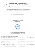 Cover page: Crunch Time in the La Jolla Tide Pools: Photo-documenting the biodiversity at Bird Rock and promoting awareness of human impact in the intertidal zone