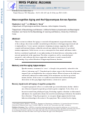 Cover page: Neurocognitive Aging and the Hippocampus across Species