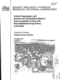 Cover page: Critical Temperatures and Pressures for Hydrocarbon Mixtures from an Equation of State with Renormalization-Group-Theory Corrections