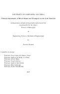 Cover page: Clinical Assessment of Blood Stasis and Transport in the Left Ventricle