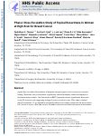 Cover page: Phase I Dose Escalation Study of Topical Bexarotene in Women at High Risk for Breast Cancer.