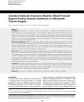 Cover page: Cannabis Exposure Decreases Need for Blood Pressure Support During General Anesthesia in Orthopedic Trauma Surgery.