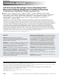 Cover page: Anti-Granulocyte–Macrophage Colony–Stimulating Factor Monoclonal Antibody Gimsilumab for COVID-19 Pneumonia: A Randomized, Double-Blind, Placebo-controlled Trial