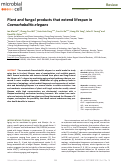 Cover page: Plant and fungal products that extend lifespan in <i>Caenorhabditis elegans</i>