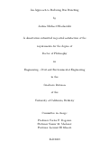 Cover page: An Approach to Reducing Bus Bunching