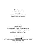 Cover page: Civic Lessons