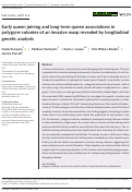 Cover page: Early queen joining and long‐term queen associations in polygyne colonies of an invasive wasp revealed by longitudinal genetic analysis