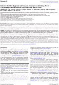 Cover page: Boiled or Bottled: Regional and Seasonal Exposures to Drinking Water Contamination and Household Air Pollution in Rural China