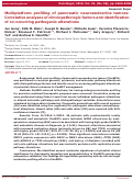 Cover page: Multiplatform profiling of pancreatic neuroendocrine tumors: Correlative analyses of clinicopathologic factors and identification of co-occurring pathogenic alterations