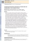 Cover page: Comparing the Functional Consequences of Human Stem Cell Transplantation in the Irradiated Rat Brain