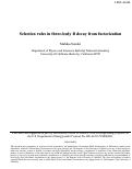 Cover page: Selection rules in three-body B decay from factorization