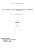 Cover page: Effects of Fruit on Floral Gene Expression and Floral Intensity in Alternate Bearing Citrus Reticulata Blanco