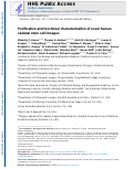 Cover page: Purification and functional characterization of novel human skeletal stem cell lineages