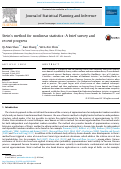 Cover page: Stein’s method for nonlinear statistics: A brief survey and recent progress