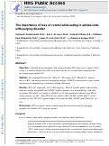 Cover page: The importance of loss of control while eating in adolescents with purging disorder.