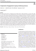 Cover page: Components of engagement in saying-is-believing exercises