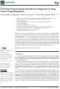 Cover page: Two-Stage Deep-Learning Classifier for Diagnostics of Lung Cancer Using Metabolites.