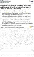 Cover page: Objectively Measured Neighborhood Walkability and Change in Physical Activity in Older Japanese Adults: A Five-Year Cohort Study