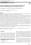 Cover page: Impact of fatty degeneration on the functional outcomes of 38 patients undergoing surgical repair of gluteal tendon tears