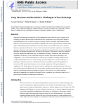 Cover page: Lung Structure and the Intrinsic Challenges of Gas Exchange.