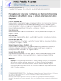 Cover page: Perceptual and Structural Facilitators and Barriers to Becoming a Surgeon