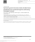 Cover page: Systematic genetic interaction studies identify histone demethylase Utx as potential target for ameliorating Huntington’s disease