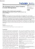 Cover page: The biological clock in cluster headache: A review and hypothesis