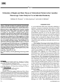 Cover page: Estimation of Heights and Body Masses of Tuberculosis Patients in the Canadian Fluoroscopy Cohort Study for Use in Individual Dosimetry