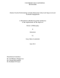 Cover page: Student-Teacher Relationships in Early Elementary School and Impact on Later Academic Engagement