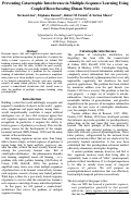 Cover page: Preventing Catastrophic Interference in Multiple-Sequence Learning Using Coupled Reverberating Elman Networks