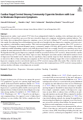 Cover page: Cardiac Vagal Control Among Community Cigarette Smokers with Low to Moderate Depressive Symptoms