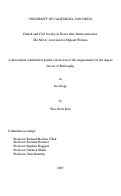 Cover page: Church and civil society in Korea after democratization : the NGOs' activism for migrant workers